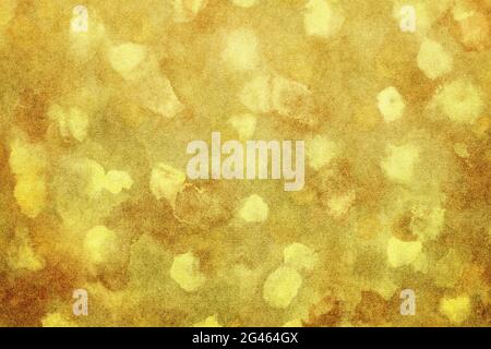Japanese gold color paper texture background or natural grunge canvas abstract, ancient image Stock Photo