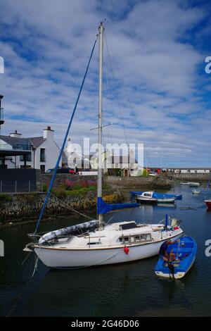 Cemaes Bay Harbour, Anglesey North Wales. Stock Photo