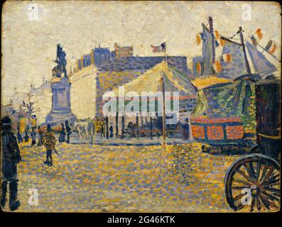 Paul Signac -  Place De Clichy Stock Photo