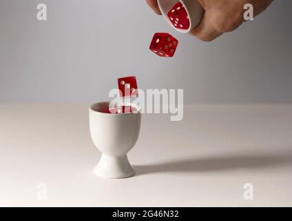 cup to cup Stock Photo