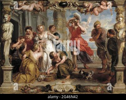 Peter Paul Rubens -  Achilles Discovered by Ulysses Among the Daughters of Lycomedes Stock Photo