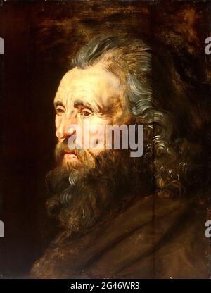 Peter Paul Rubens - Study of a man's head in profile Stock Photo - Alamy