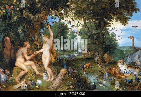 Peter Paul Rubens -  the Garden of Eden with the Fall of Man Stock Photo