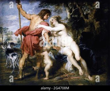 Peter Paul Rubens -  Venus Adonis 1635 Stock Photo