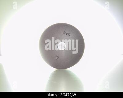 Gray grinding disc isolated on a white background Stock Photo