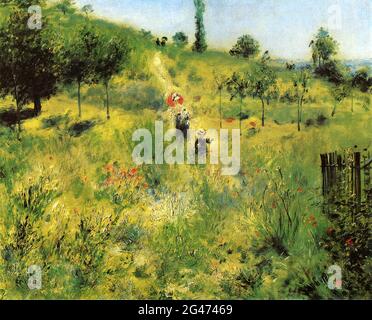 Pierre-Auguste Renoir -  Chemin Montant Dans Les Hautes Herbes Stock Photo