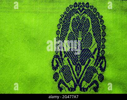 tribal pattern or ethnic pattern is used for assam motif design or muga silk of assam. similar to ukrainian pattern or russian  pattern. Stock Photo