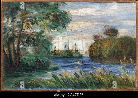 Pierre-Auguste Renoir -  River Landscape Stock Photo