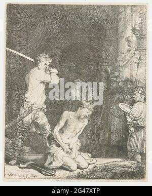 Rembrandt Harmenszoon Van Rijn -  Beheading John Baptist 1640 Stock Photo