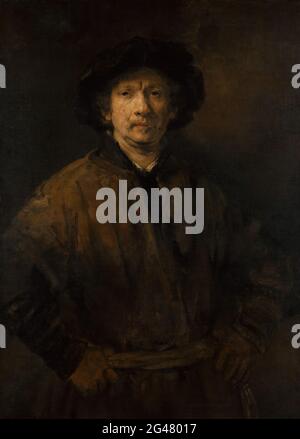 Rembrandt Harmenszoon Van Rijn -  Large Self Portrait Stock Photo