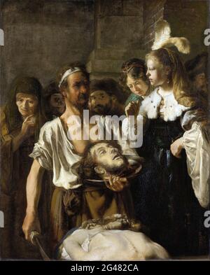 Rembrandt Harmenszoon Van Rijn -  Salome Receives the Head of John the Baptist Stock Photo