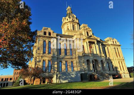 Rockville, Indiana, USA. The Parke County, Indiana courthouse. Stock Photo