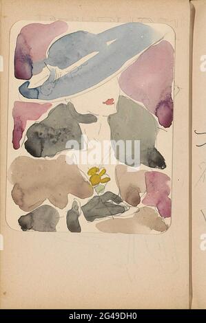 Studies. Verso-side of a loose drawing between 15 verso and 16 recto leaf from a sketchbook with 33 sheets. Stock Photo