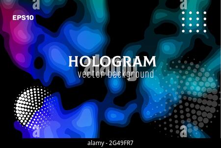 Modern abstract colorful background similar to the image of a thermal imager, scanner, tomograph, etc. Stock Vector