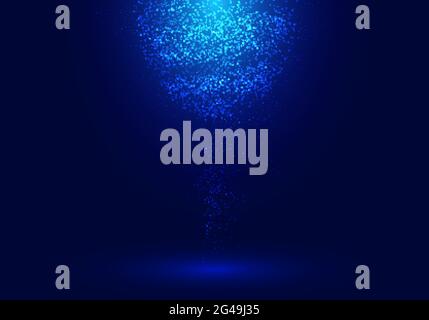 Stage Spot Lighting Magic Light Blue Vector Background Stock Illustration -  Download Image Now - iStock