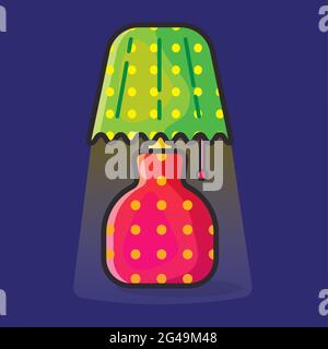 table lamp vector illustration in flat style Stock Vector