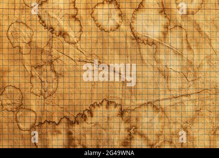 Old paper texture, vintage background, checkered school notebook Stock Photo
