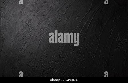 Black stone texture, dark slate background Stock Photo