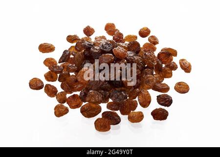 Raisins isolated on white background Stock Photo