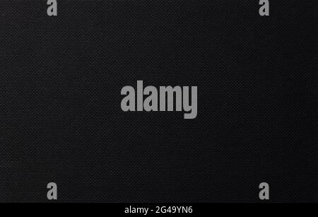 Black paper background, canvas texture Stock Photo