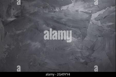 Gray cement wall with stucco texture, concrete background Stock Photo