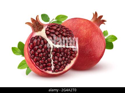 Pomegranate isolated on white background Stock Photo