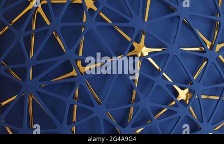 Abstract geometric shape color background Stock Photo