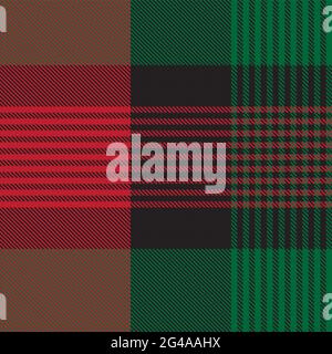 Asymmetric Plaid textured seamless pattern suitable for fashion textiles and graphics Stock Vector