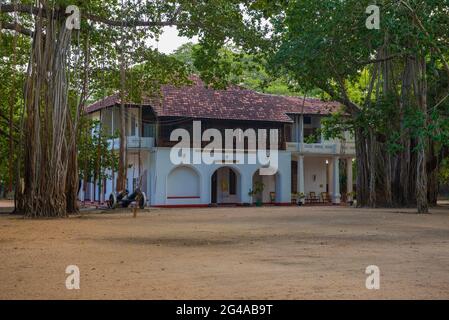 TRINCOMALEE, SRI LANKA - FEBRUARY 11, 2020: View of the old colonial officers' mess building on the Frederick Fort Stock Photo