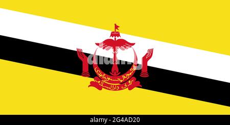 Flag Of Brunei Stock Photo