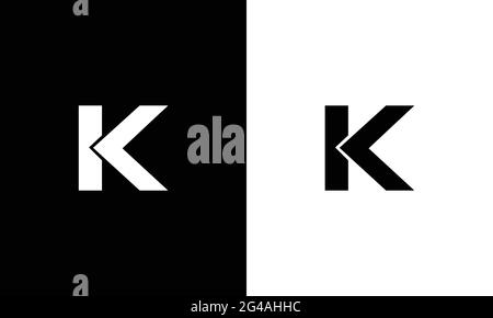 K Letter Logo concept. Creative Minimal Logo design Stock Vector