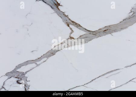 Close up of white stone with ornament. Stone texture. Stock Photo