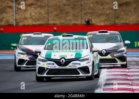 Le Castellet, France. 20th June, 2021. 04 Rodrigo Joaquin (esp), Versa Motorsport, Renault Clio Cup Europe, action during the 6th round of the Clio Cup Europe 2021, from June 18 to 20, 2021 on the Circuit Paul Ricard, in Le Castellet - Photo Antonin Vincent/DPPI Credit: DPPI Media/Alamy Live News Stock Photo