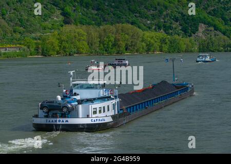 UNESCO World Heritage,  Rhine Valley, Rhineland-Palatinate, Germany Stock Photo