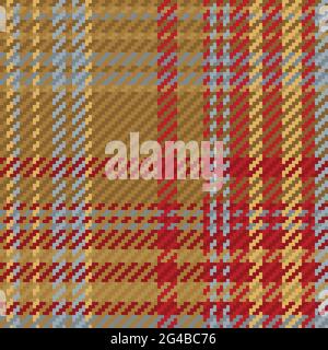 Seamless pattern of scottish tartan plaid. Repeatable background with check fabric texture. Flat vector backdrop of striped textile print. Stock Vector