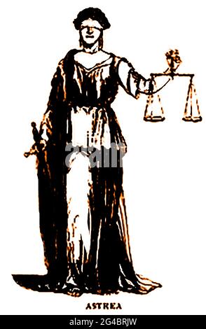 Figure of the Lady Justice goddess of justice Stock Photo - Alamy