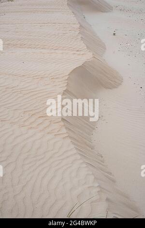 Texture of a sand dune on a beach in Brittany Stock Photo