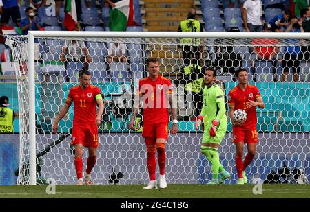 Wales' Gareth Bale and Joe Rodon celebrate after the FIFA World Cup  Qualifying match at the Cardiff City Stadium, Cardiff. Picture date:  Tuesday November 16, 2021 Stock Photo - Alamy