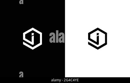 Alphabet letters monogram icon logo OI, IO Stock Vector