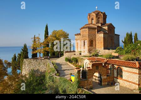 Church of Saint John on the Lake Ohrid, in Ohrid, Macedonia Stock Photo