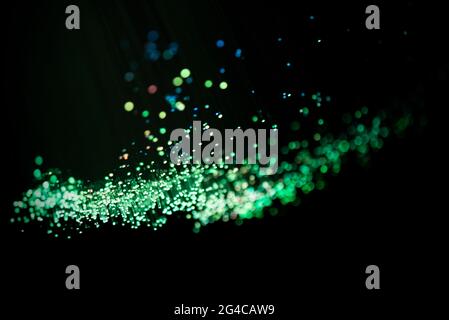 Fiber optics close up, fast internet background concept Stock Photo