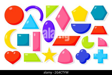 Cartoon Illustration of Parallelogram Basic Geometric Shape with Funny ...