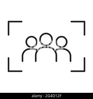 Target audience vector icon, goal client sign for your web design, logo, infographic, UI. illustration Stock Vector