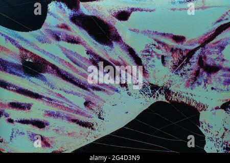 Television failure, LCD Screen glitch, LCD screen as abstract technology background. Stock Photo
