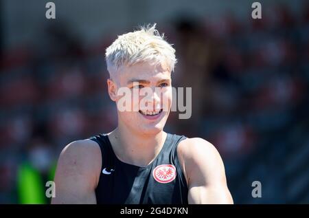 Jannis WOLFF (GER/LG Eintracht Frankfurt) long jump of men, on June 19, 2018 Athletics Stadtwerke Ratingen all-around meeting, from June 19. - 20.06.2021 in Ratingen/Germany. Â Stock Photo