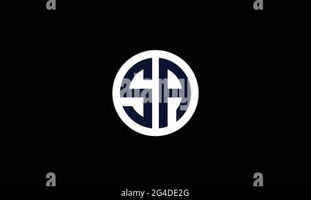 SA and AS S or A Abstract Letter Mark Vector Logo Template for Business Stock Vector