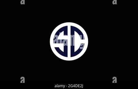 SD and DS S or D Abstract Letter Mark Vector Logo Template for Business Stock Vector