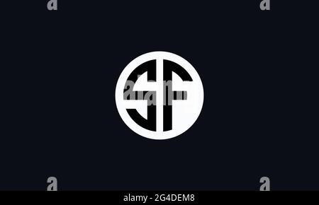 SF and FS S or F Abstract Letter Mark Vector Logo Template for Business Stock Vector