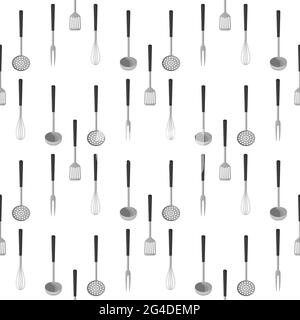 illustration of kitchen tools, ware, accessories, appliances equipment utensils Stock Vector
