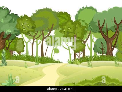 outdoor nature road landscape cartoon Stock Vector Image & Art - Alamy